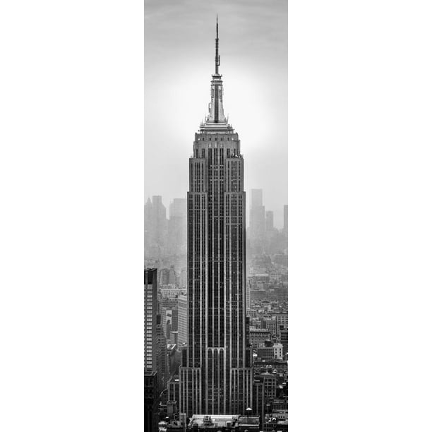 Picture Art Framed Print Empire State Building New York City Black & White Picture Art Framed Print Empire State Building New York City Black & White